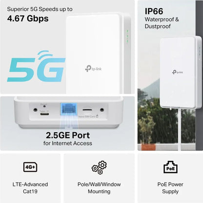 TP-LINK 5G Outdoor Router NE200-Outdoor