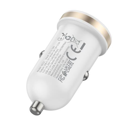 Alimentatore auto BZ22 bianco dual port PD30W+QC3.0