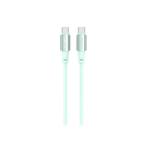 Cavo type C/type C in Silicone White 60W 1m serie COLOR