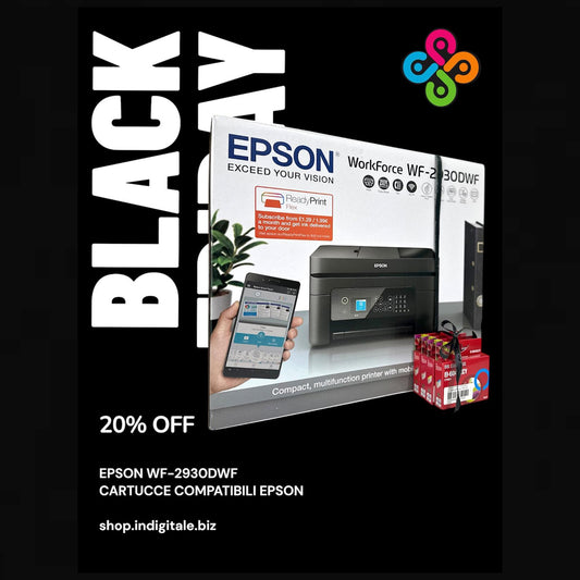 BLACKFRIDAY EPSON WF-2930DWF + CARTUCCE COMPATIBILI EPSON