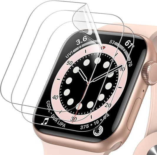 JETech Pellicola Protettiva Compatibile per Apple Watch SE (2022/2020) /Serie 6 5 4 40 mm, Alta Definizione, Pellicola TPU, Pacco da 3