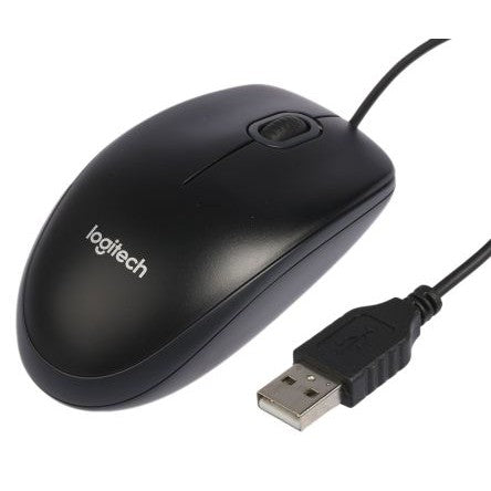 Mouse USB Logitech B100 3 Pulsanti Nero 1,8 Metri
