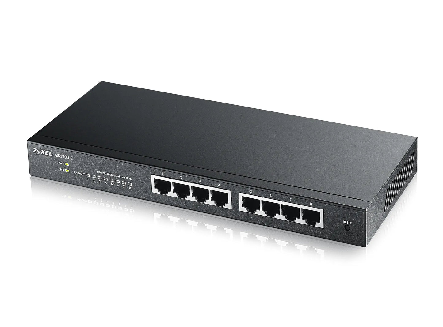 SWITCH ZYXEL GS-1900-8 8P LAN GIGABIT, S