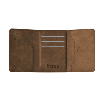 ETRES SMART WALLET CLASSIC DEEP BROWN COLOR