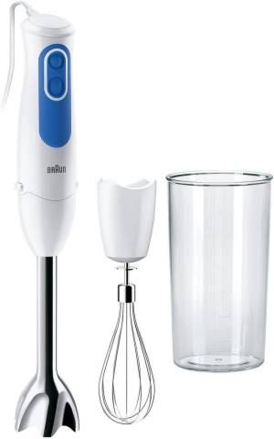 Braun - Frullatore ad Immersione - 2 Velocità - 700W - Bianco/Blu - MQ3005WH