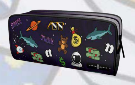 Astuccio SPACEJUNK SPACE PATCHES PENCIL POUCH