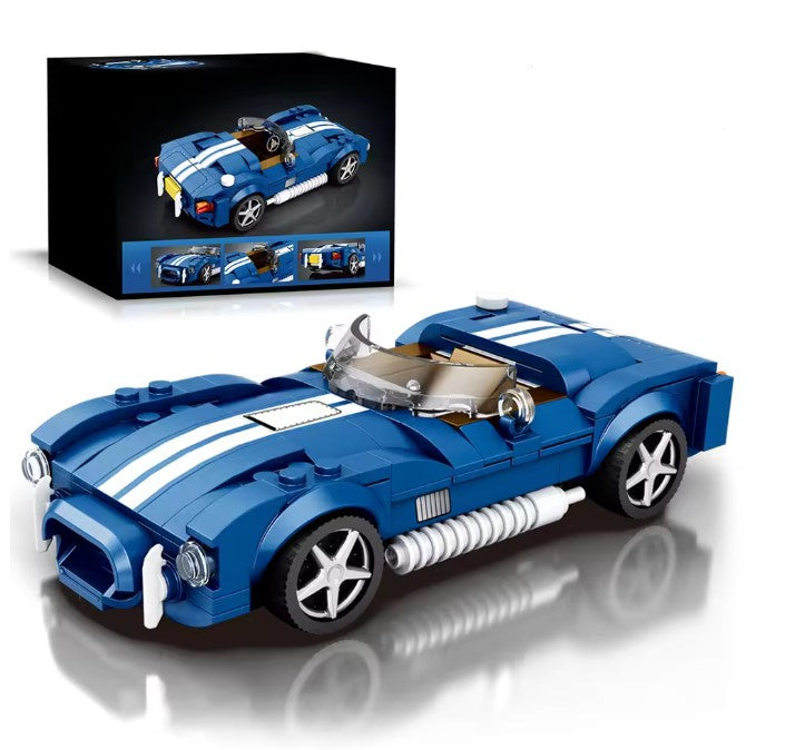 Set di blocchi da costruzione AUTO SPORTIVA blu da 312 pezzi