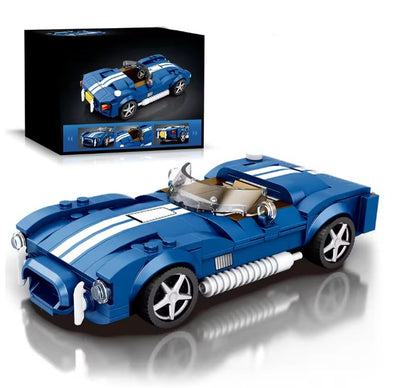 Set di blocchi da costruzione AUTO SPORTIVA blu da 312 pezzi