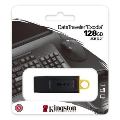 PENDRIVE USB KINGSTON DATATRAVELER EXODIA 128GB DTX/128GB