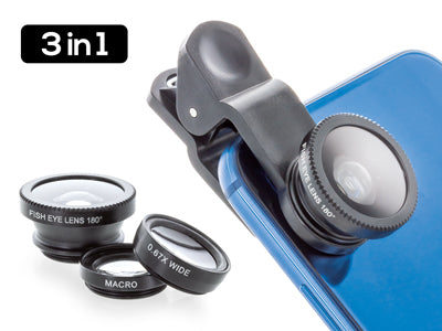 Kit Lenti Fotografiche 3 in 1 Nero