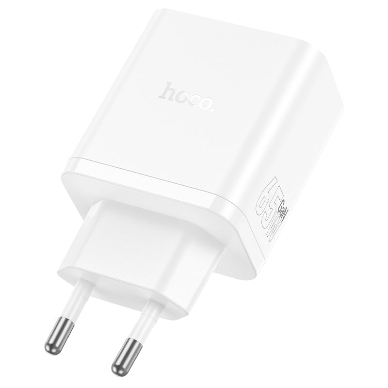 Caricabatterie 2XUSB-C 65W + USB QC 3.0 - White