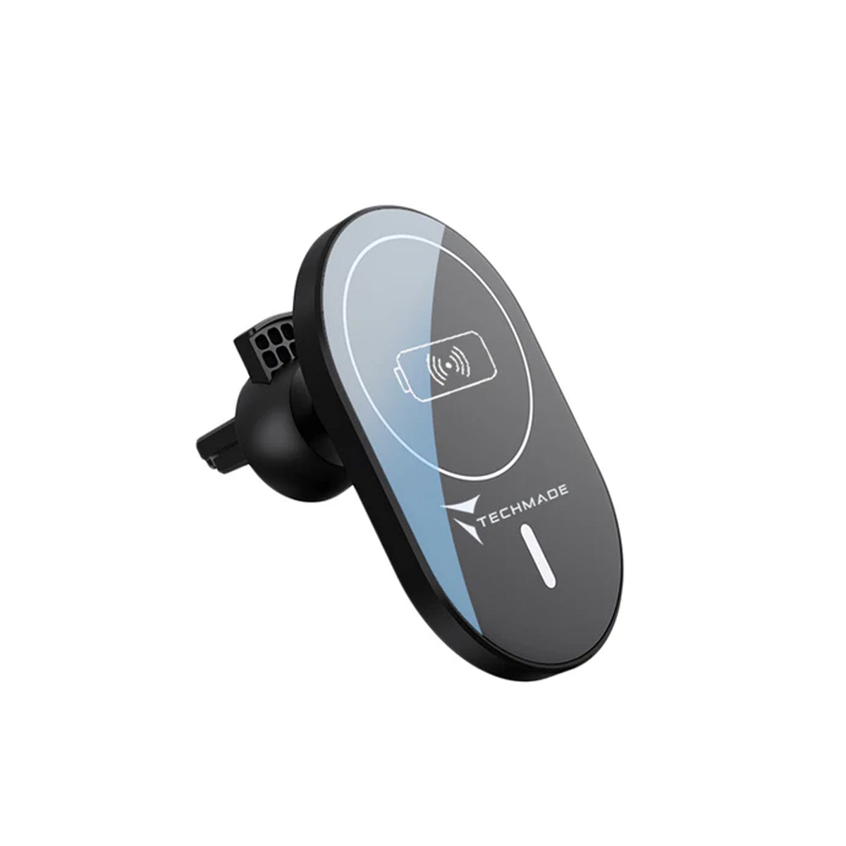 TECHMADE TM-C20 CARICATORE SENZA FILO 15W NERO CAVO USB