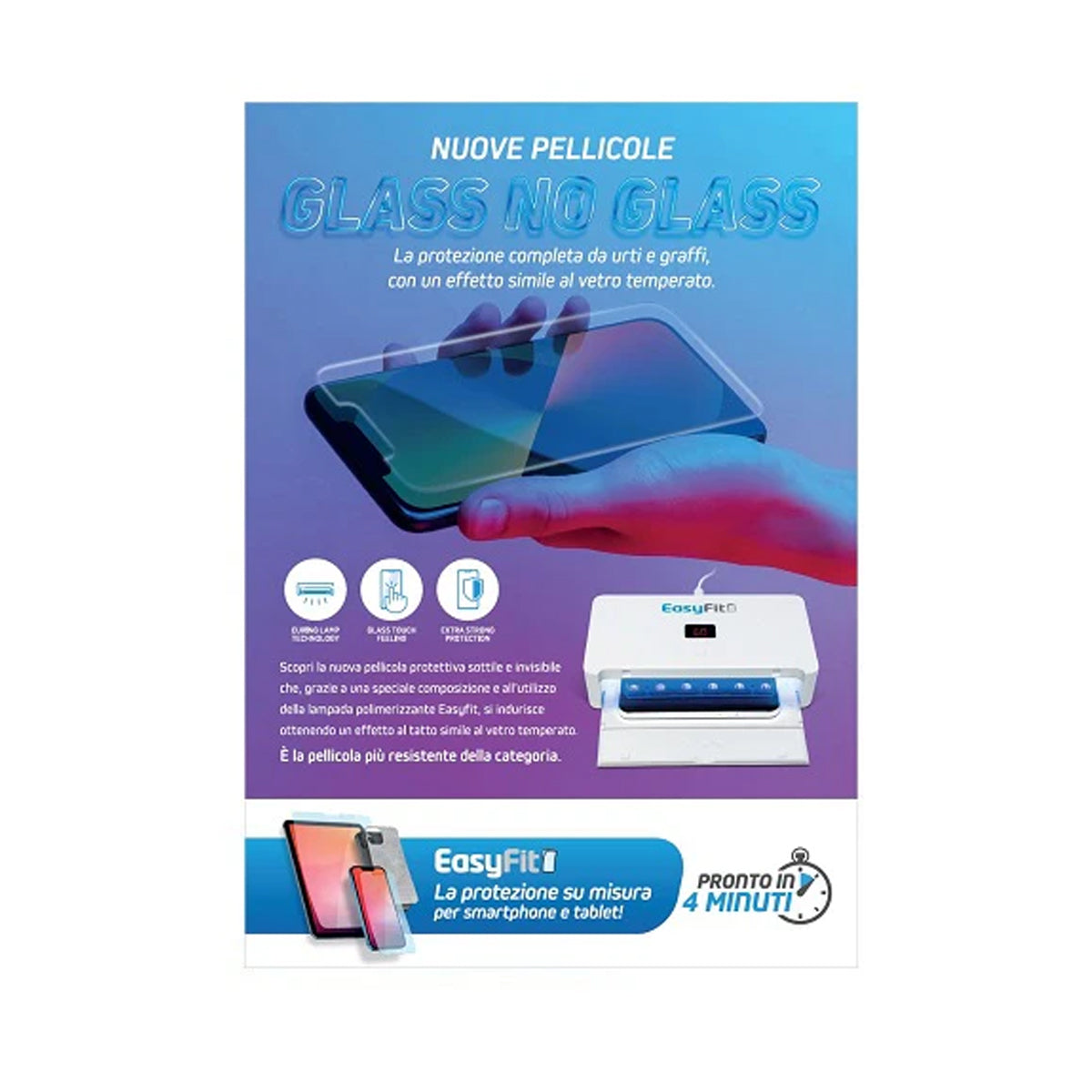 Pellicole protettive EasyFit GLASS NO GLASS