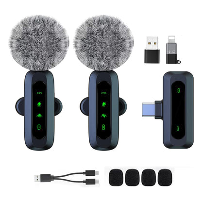 Microfono lavalier wireless per Android/iPhone/iOS/PC/Laptop