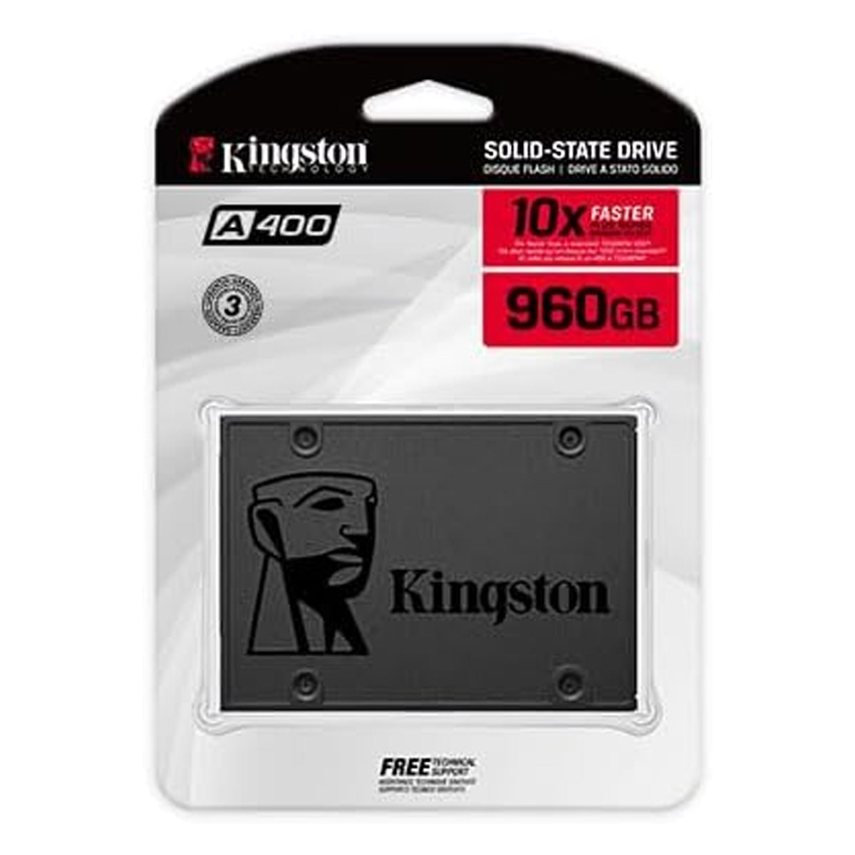 Kingston A400 SSD Unità a stato solido interne 2.5" SATA Rev 3.0, 960GB - SA400S37/960G