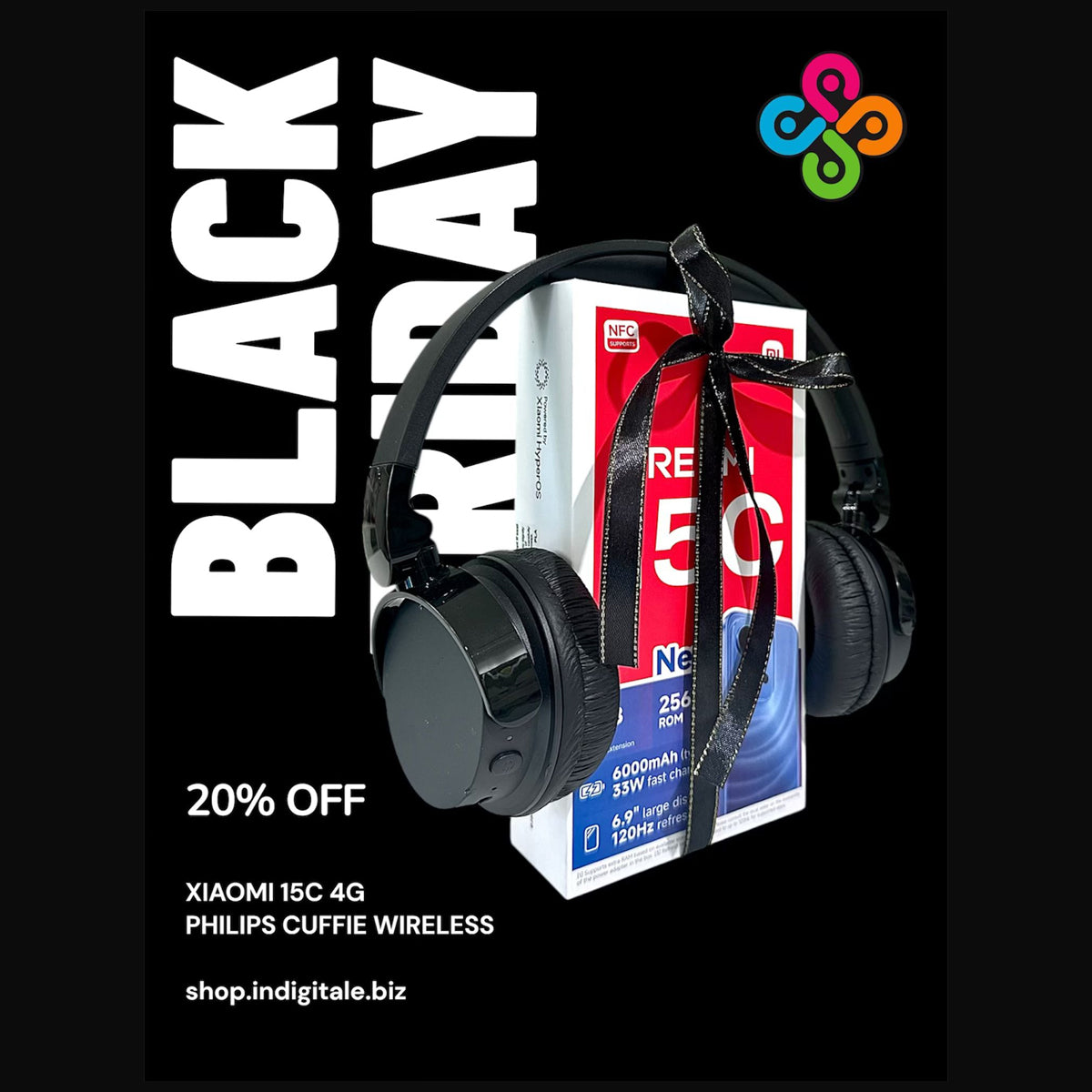 BLACKFRIDAY Xiaomi 15C 4G + Philips Cuffie Wireless