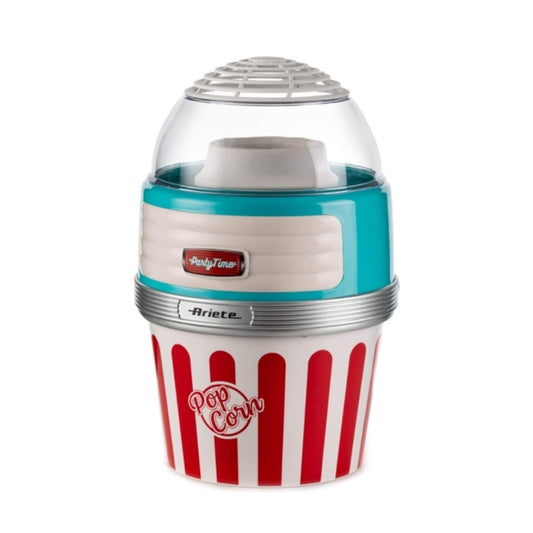 MACCHINA PER POP CORN -ARIETE POP CORN XL CELESTE (PARTY TIME) (2957/01)  DESIGN VINTAGE - 1100W