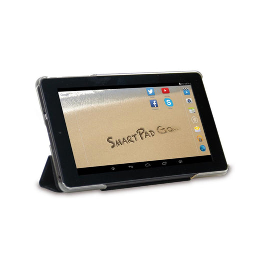 Custodia in Ecopelle e PVC Flip Cover Nera per tablet Mediacom SmartPad 7.0 Go M-MP726GOB/G/O