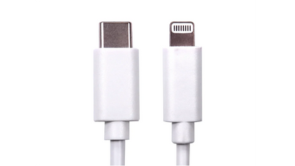 Caricabatteria 1x USB 1x USB Type-C 20W White + cavo USB C TO Lightning SIIPRO
