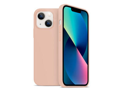 Cover Gommata iPhone 13 Magnetica Liquid Case Cipria