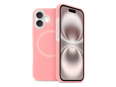 Cover Gommata iPhone 16 Magnetica Serie Sweety Rosa