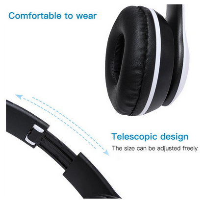 Cuffie Wireless P47 Black - Bluetooth