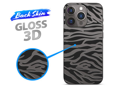 Pellicole BACKSKIN per plotter Easyfit Gloss 3D Zebra Nero-Trasp