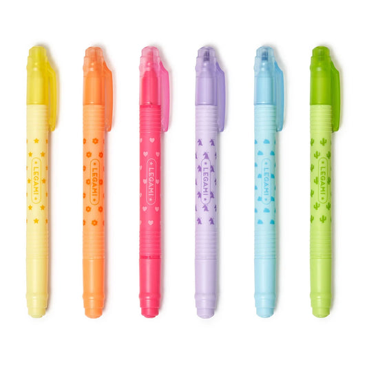6 Evidenziatori cancellabili - Magic Highlighters