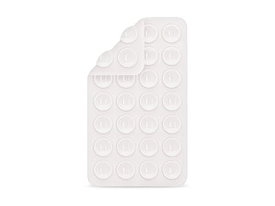 Supporto a Ventosa in Silicone per Smartphone Bianco