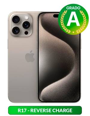 Apple iPhone 15 Pro Max - 256GB - 6.7" - Nat. Tit. - Ricondizionato Grado-A