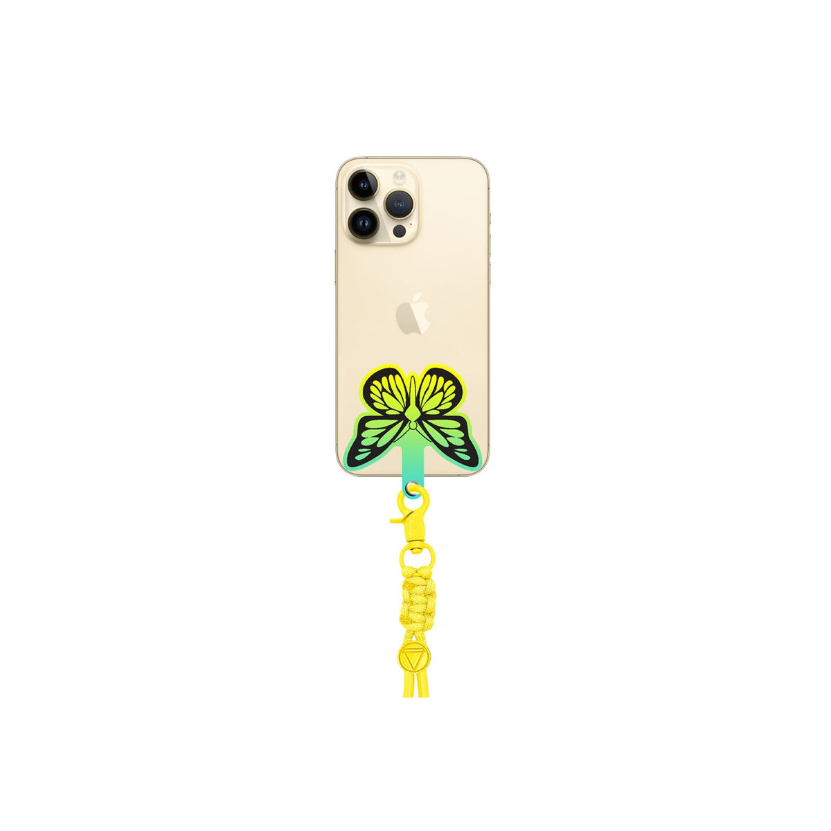 Laccio da collo dotato di gancio ed emoji farfalla vari Colori (1pezzo)