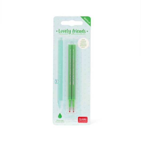 Refill penna gel verde - 2 pezzi