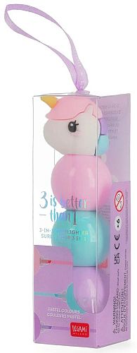 Evidenziatore 3 in 1 Unicorn - 3 IS BETTER THAN 1