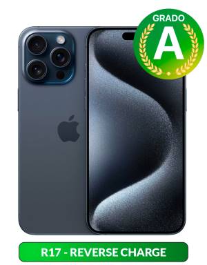 Apple iPhone 15 Pro Max - 256GB - 6.7" - Blue Tit. - Ricondizionato Grado-A