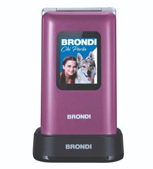 BRONDI AMICO PREZIOSO - Telefono a conchiglia per anziani - Viola