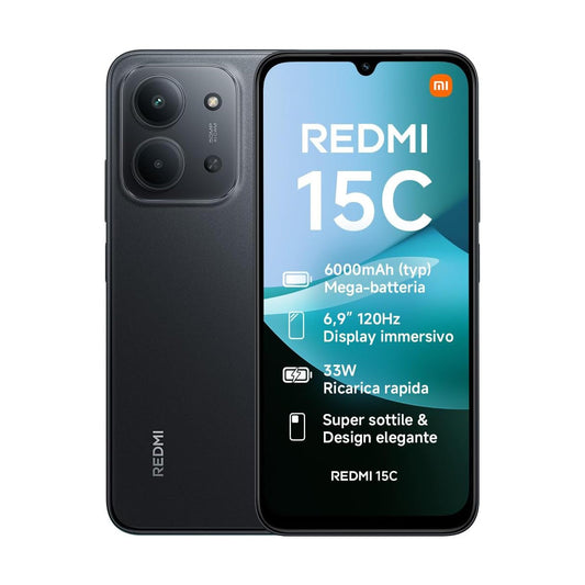 Xiaomi Redmi 15c - 4+128GB - 6.9" - 4G Midnight Black DS EU