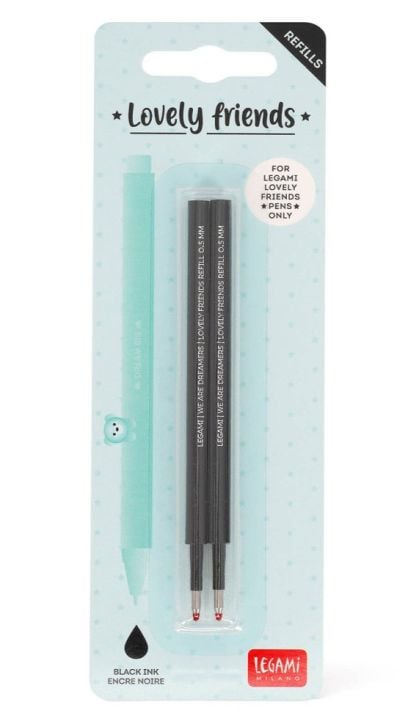 Refill penna gel nera - 2 pezzi