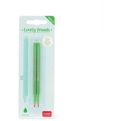 Refill penna gel verde - 2 pezzi