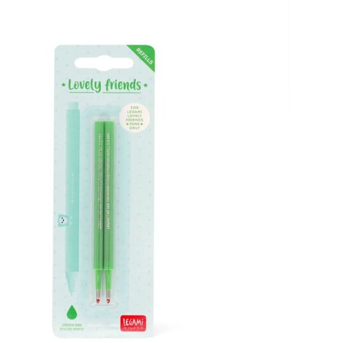 Refill penna gel verde - 2 pezzi