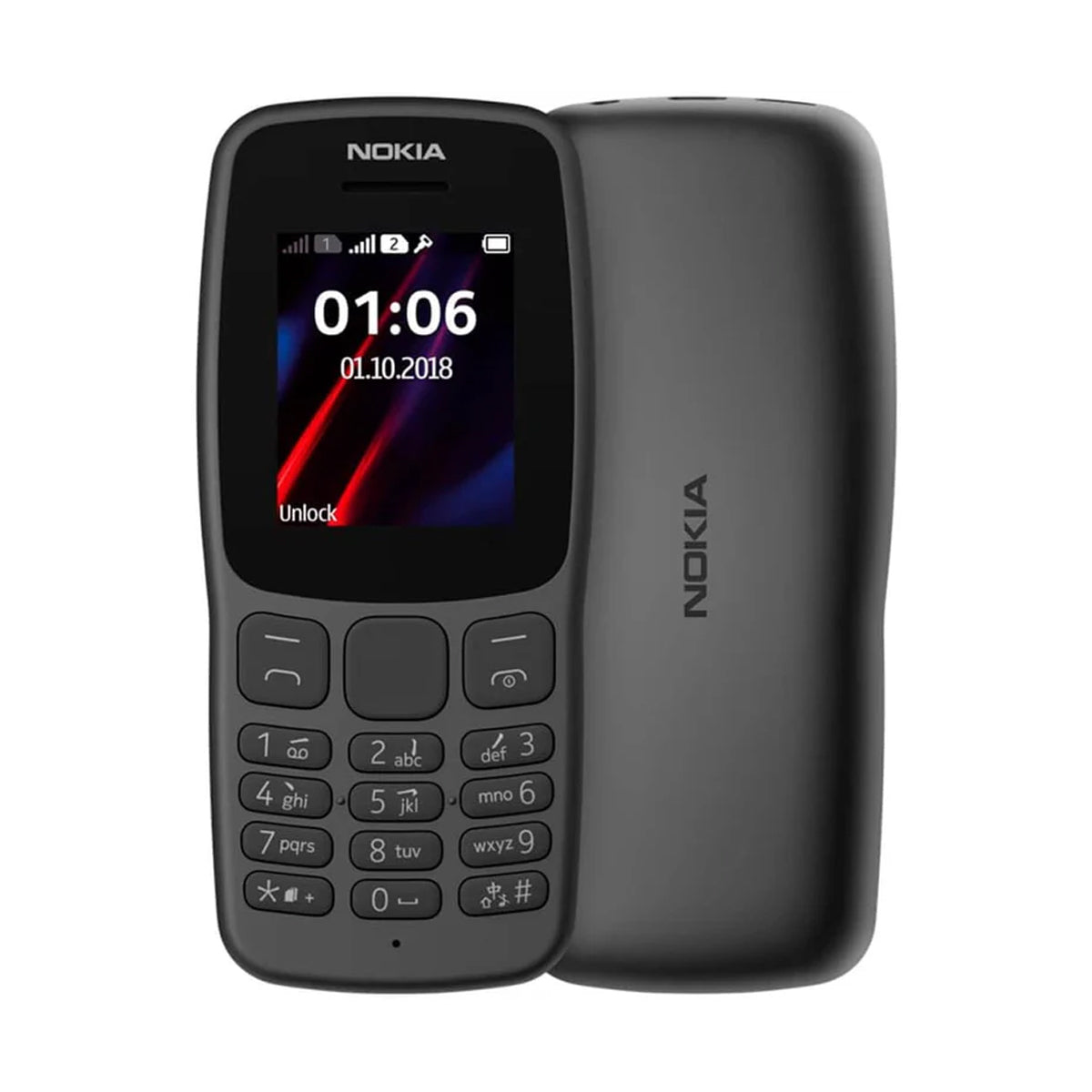 Nokia 106 TA-1114 4GB Black DS EU