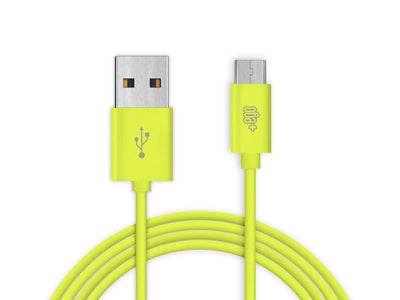Cavo Dati e Ricarica Usb A - Micro Usb Verde 1 mt. Soft Touch