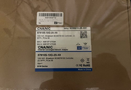10G NIC Broadcom (BCM57810S) - 2x SFP+ PCIe X8