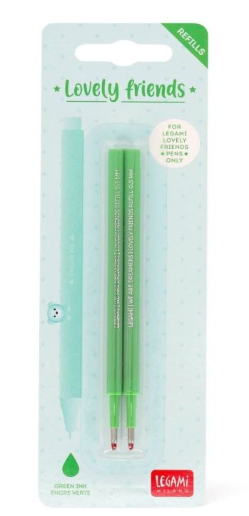 Refill penna gel verde - 2 pezzi