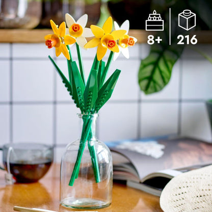 Lego The Botanical Collection - Narcisi - Lego 40747 Bouquet di Fiori Artificiali Anni 8+ 216pz