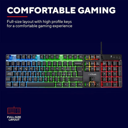 TASTIERA GAMING TRUST GXT 835 Azor