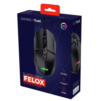 GXT 109 Felox Illuminated Gaming Mouse - Black
